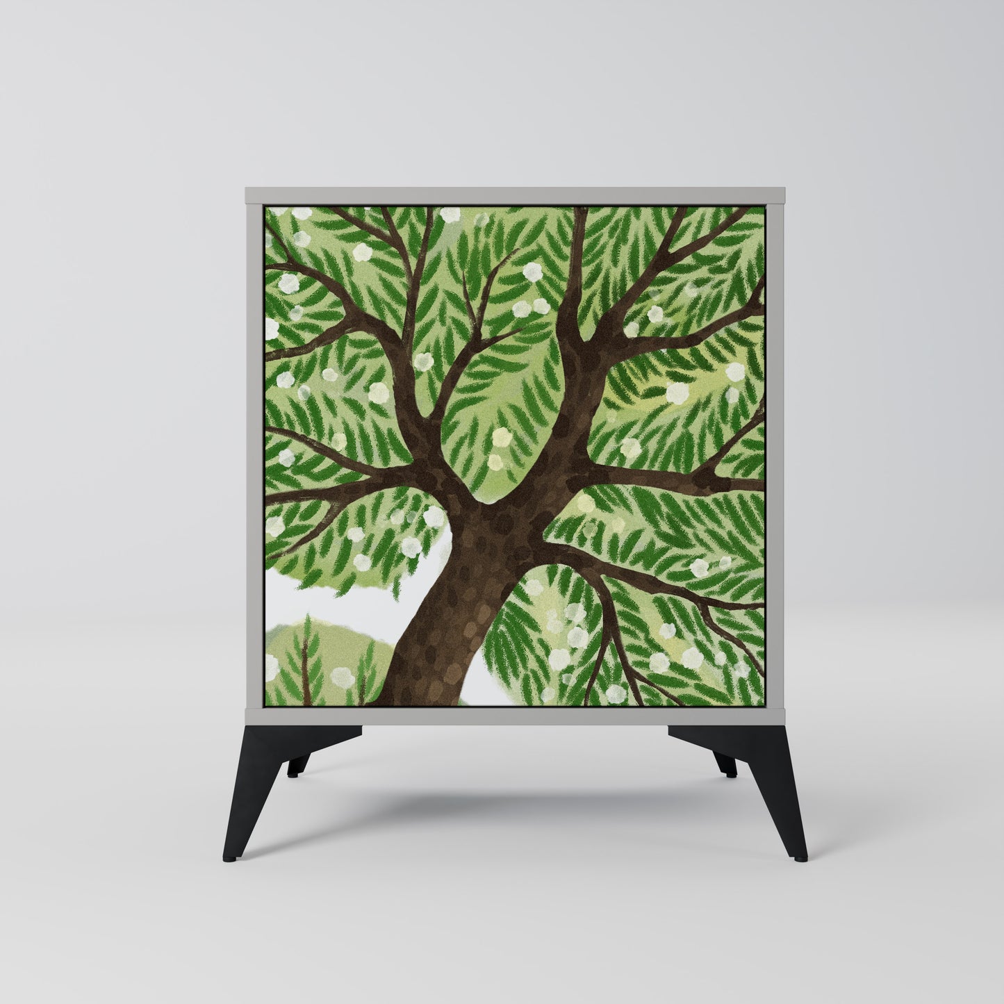 Credenza WILDERNESS DASH a 1 anta con finitura grigia