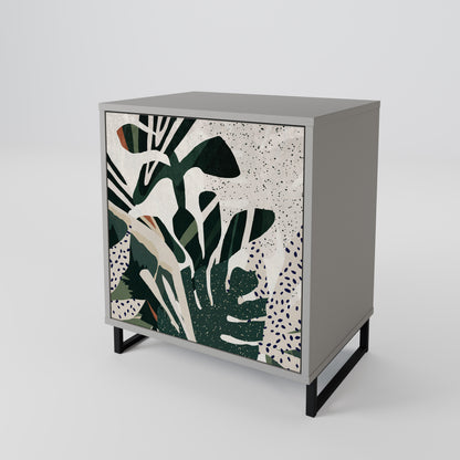VERDURE FORMATION 1-Door Sideboard in Grey Finish