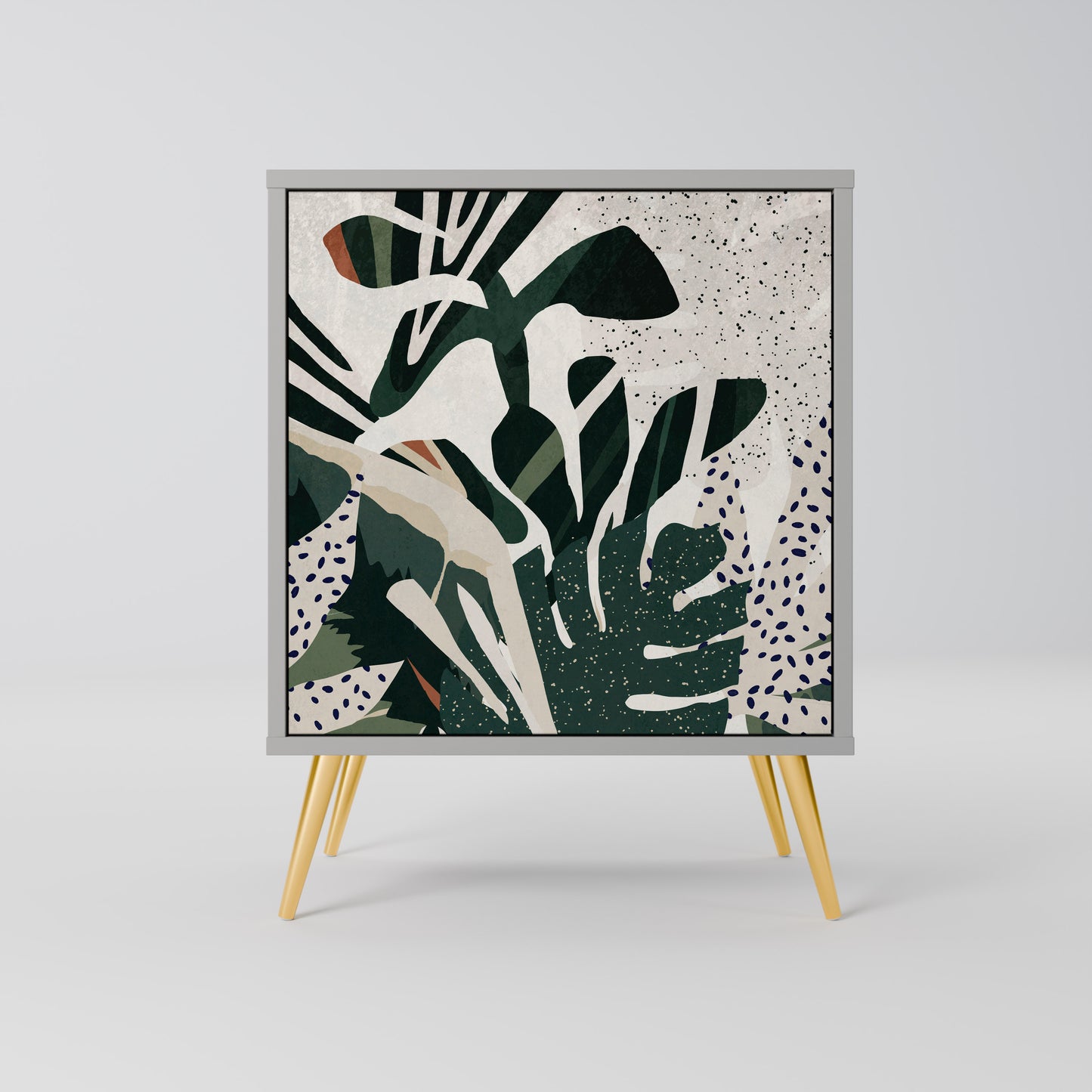 VERDURE FORMATION 1-Door Sideboard in Grey Finish