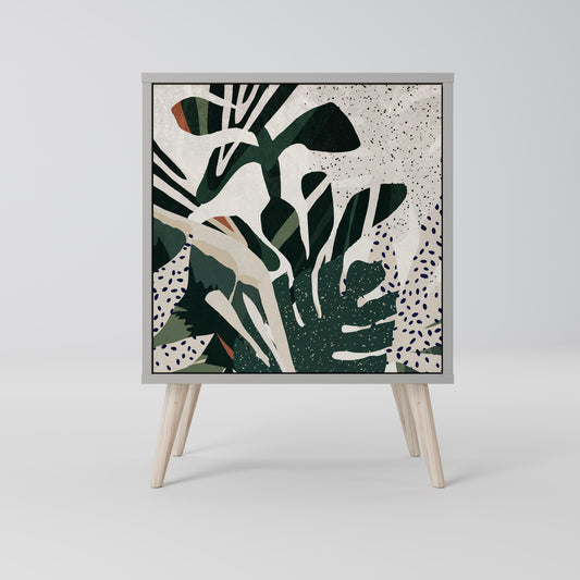 Credenza VERDURE FORMATION a 1 anta con finitura grigia