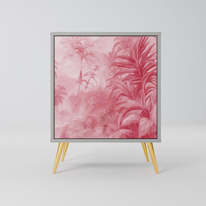 Credenza SWEET TROPICS a 1 anta con finitura grigia