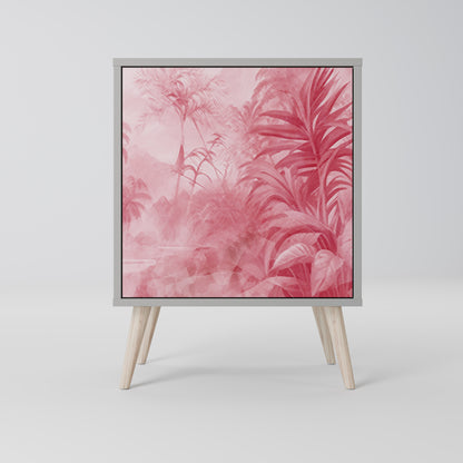 Credenza SWEET TROPICS a 1 anta con finitura grigia