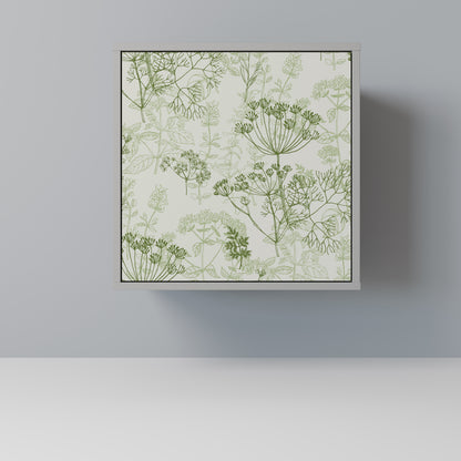 Credenza a 1 anta FENNEL BALDACHIN in finitura grigia