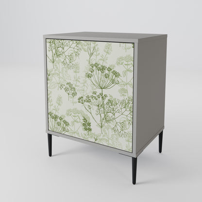 FENNEL BALDACHIN 1-Door Sideboard in Grey Finish