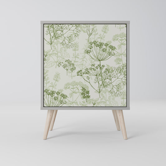 FENNEL BALDACHIN 1-Door Sideboard in Grey Finish