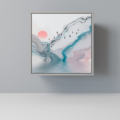 Credenza VELVET CROSSING a 1 anta con finitura grigia