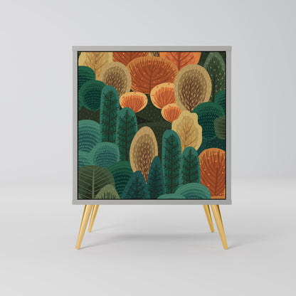 Credenza AUTUMN KALEIDOSCOPE a 1 anta con finitura grigia