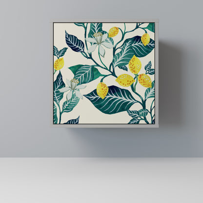 Credenza LEMON TREE a 1 anta con finitura grigia