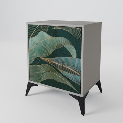 ROYAL GREEN 1-Door Sideboard in Grey Finish