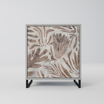 Credenza PASSING TIME a 1 anta con finitura grigia