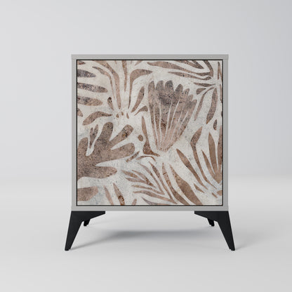 Credenza PASSING TIME a 1 anta con finitura grigia