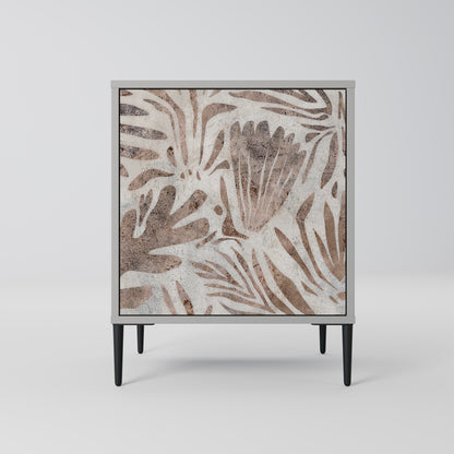 Credenza PASSING TIME a 1 anta con finitura grigia