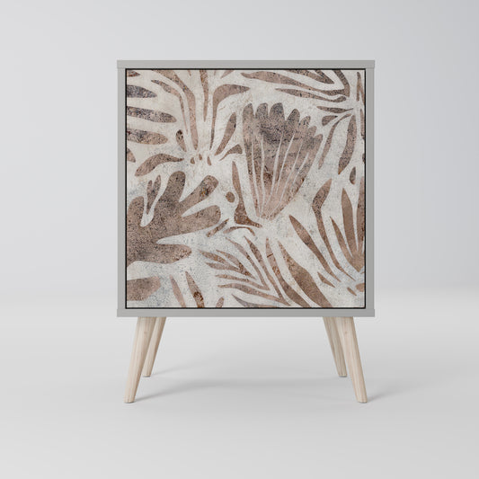 Credenza PASSING TIME a 1 anta con finitura grigia