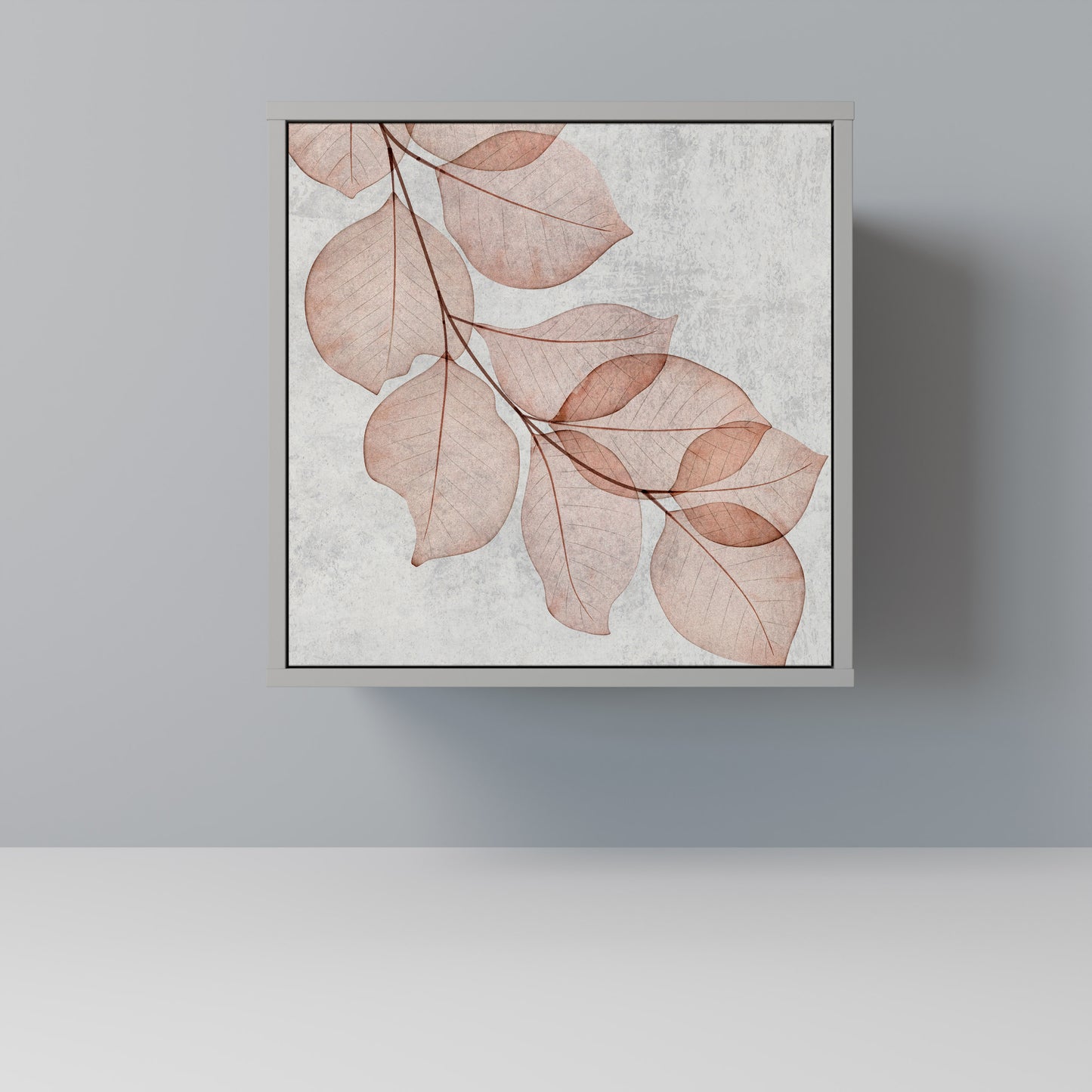 Credenza AUTUMN FRAGILITÀ a 1 anta con finitura grigia