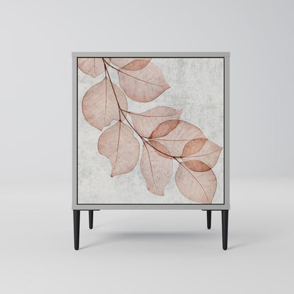 Credenza AUTUMN FRAGILITÀ a 1 anta con finitura grigia