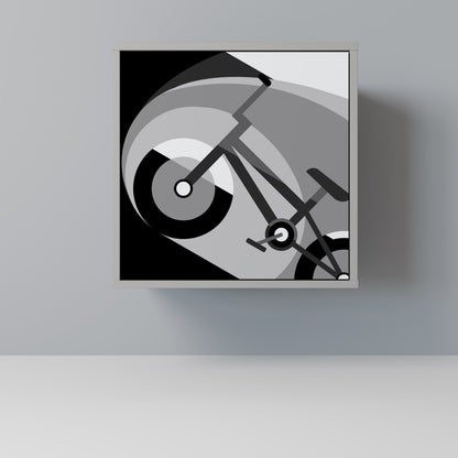 BIKE ENERGY 1-Door Sideboard in Grey Finish