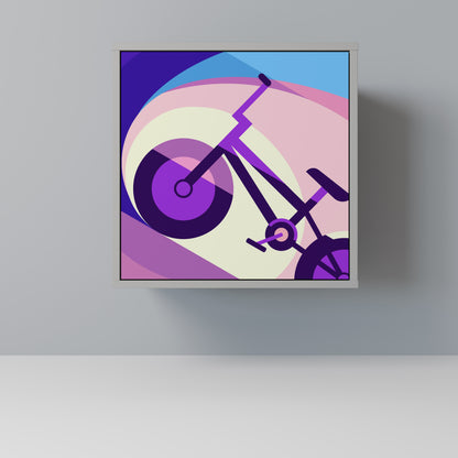 BIKE DREAMS 1-Door Sideboard in Grey Finish