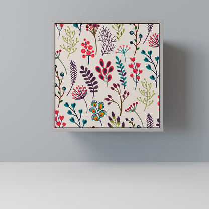 AUTUMN SUNDRIES 1-Door Sideboard in Grey Finish