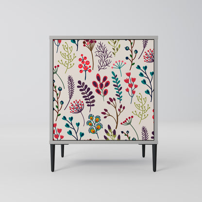 AUTUMN SUNDRIES 1-Door Sideboard in Grey Finish