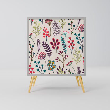 AUTUMN SUNDRIES 1-Door Sideboard in Grey Finish