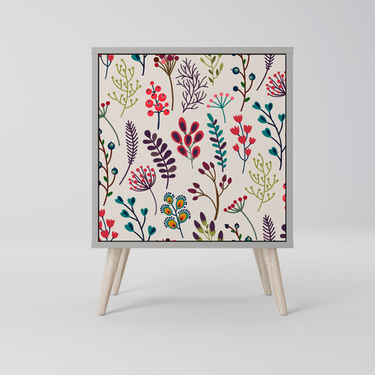 Credenza AUTUMN SUNDRIES a 1 anta con finitura grigia