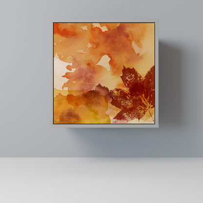 Credenza TRACES OF AUTUMN a 1 anta con finitura grigia