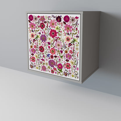 PETAL GARDEN 1-Door Sideboard in Grey Finish