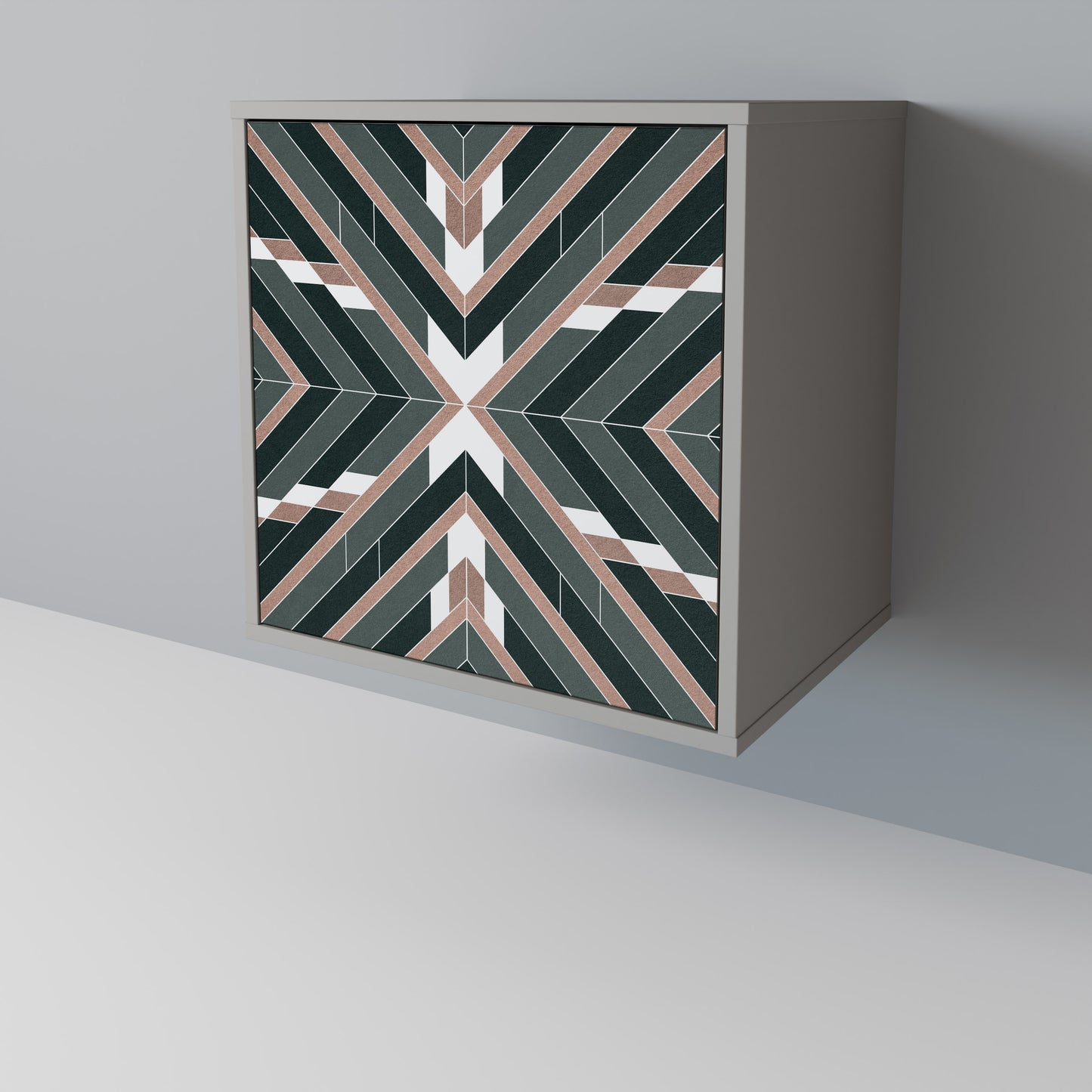 DIMENSION DELIGHTS 1-Door Sideboard in Grey Finish