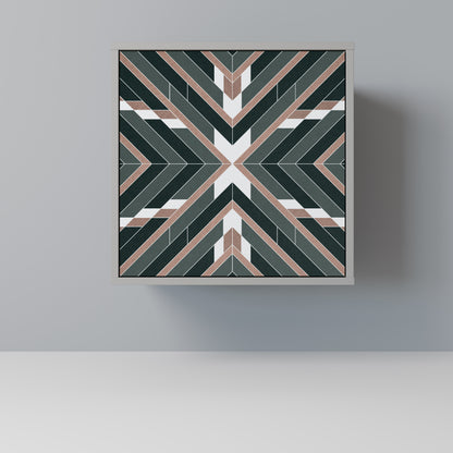 DIMENSION DELIGHTS 1-Door Sideboard in Grey Finish