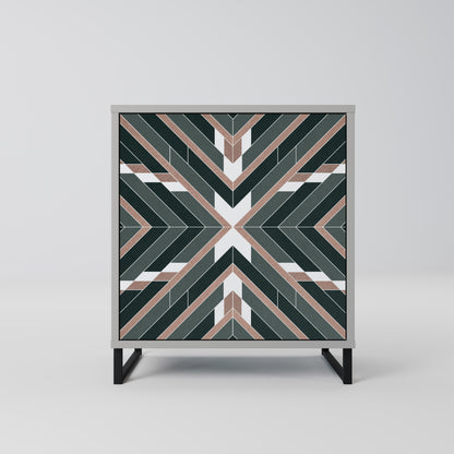 DIMENSION DELIGHTS 1-Door Sideboard in Grey Finish