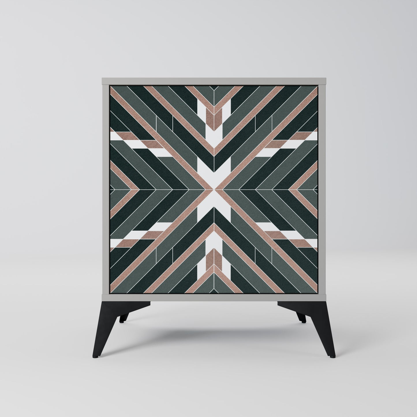 DIMENSION DELIGHTS 1-Door Sideboard in Grey Finish