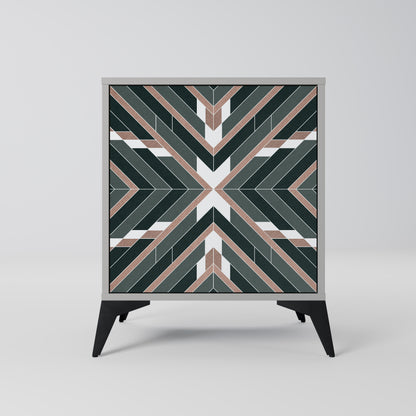 DIMENSION DELIGHTS 1-Door Sideboard in Grey Finish