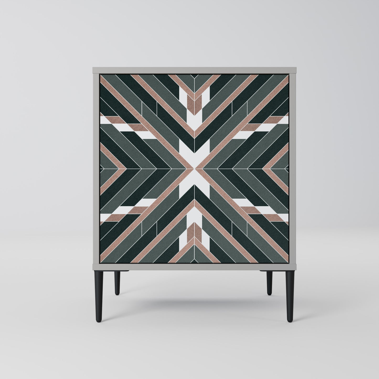 DIMENSION DELIGHTS 1-Door Sideboard in Grey Finish