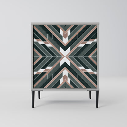 DIMENSION DELIGHTS 1-Door Sideboard in Grey Finish