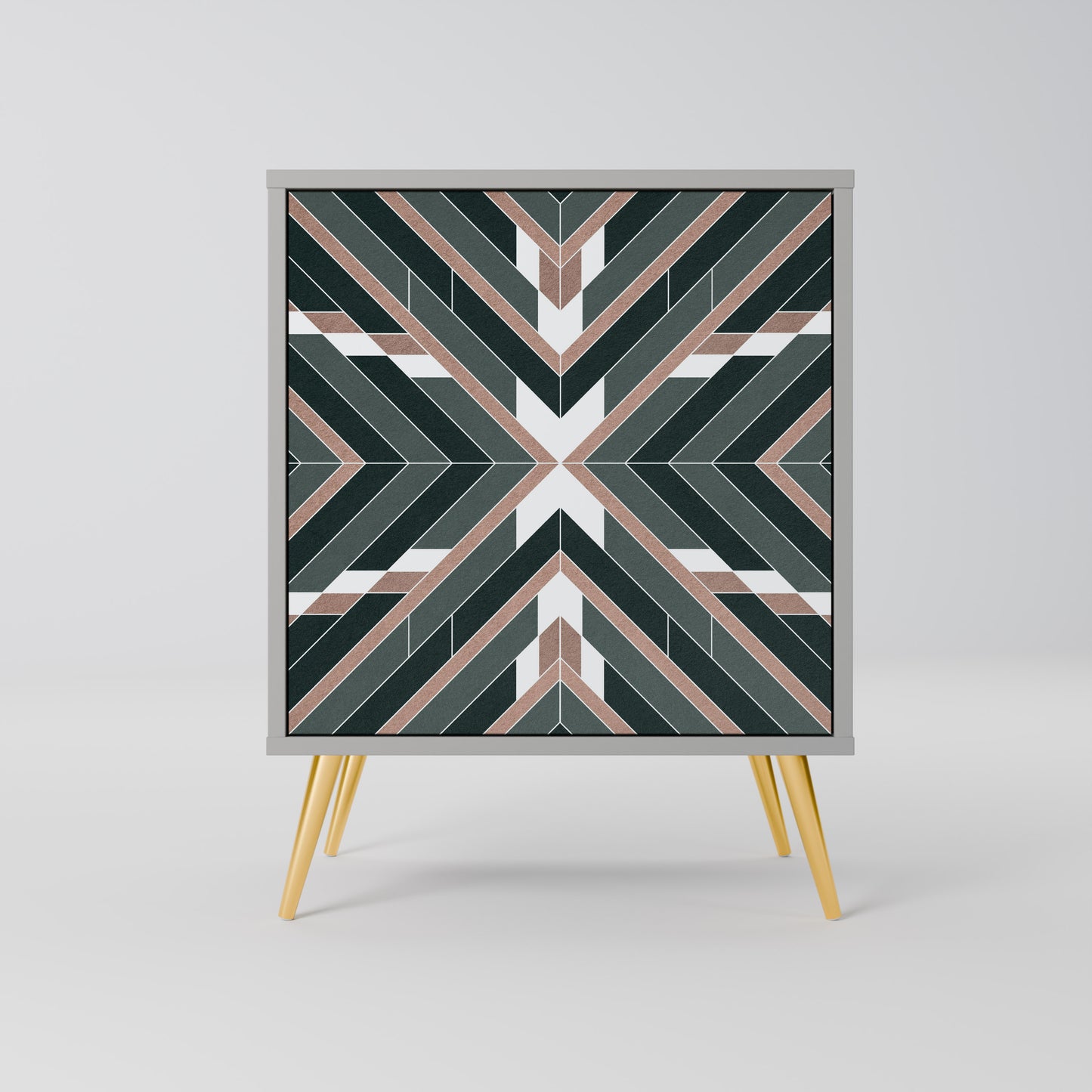 DIMENSION DELIGHTS 1-Door Sideboard in Grey Finish