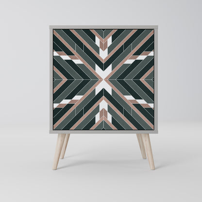 DIMENSION DELIGHTS 1-Door Sideboard in Grey Finish