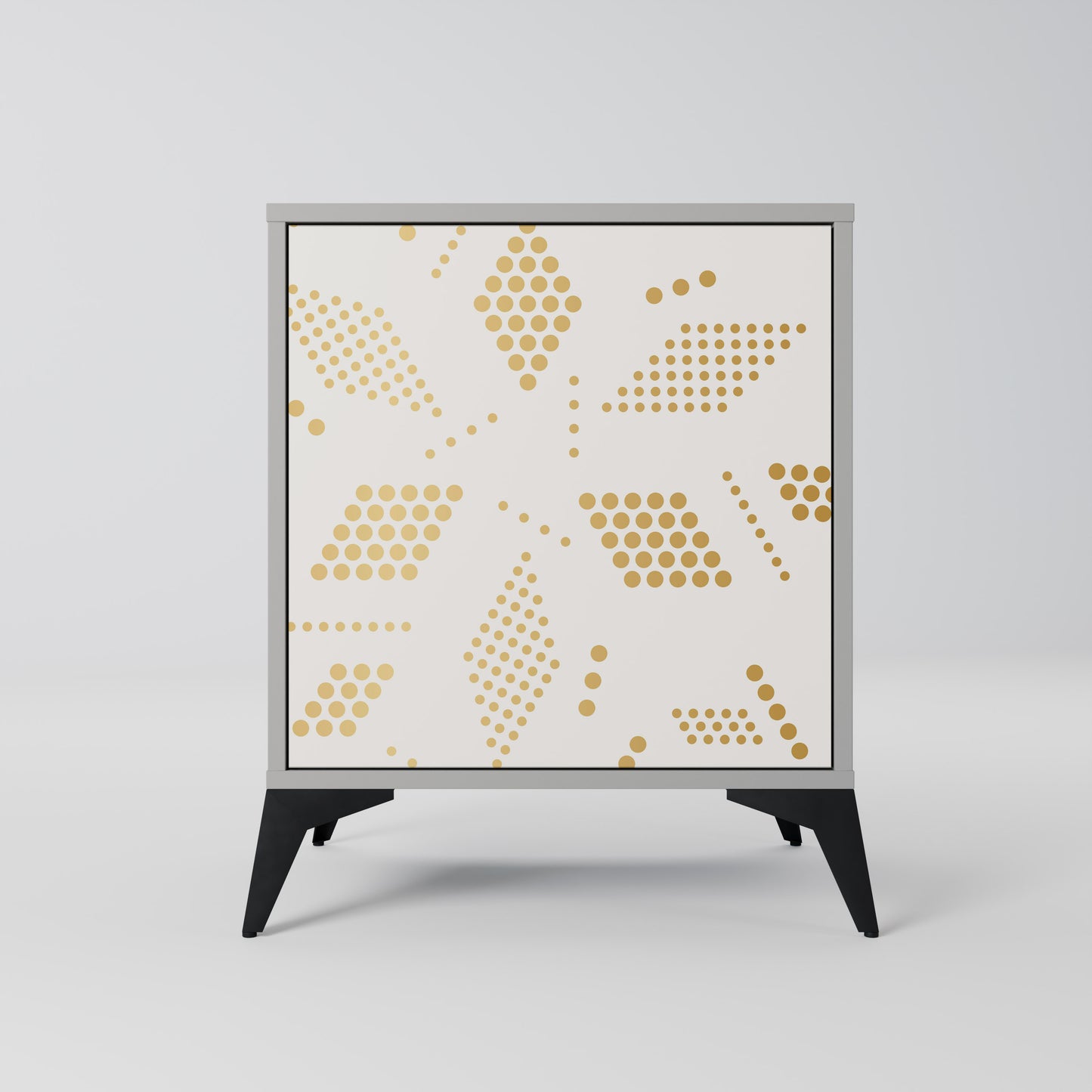 SPOTTED DAZE 1-Door Sideboard in Grey Finish