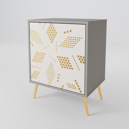 SPOTTED DAZE 1-Door Sideboard in Grey Finish