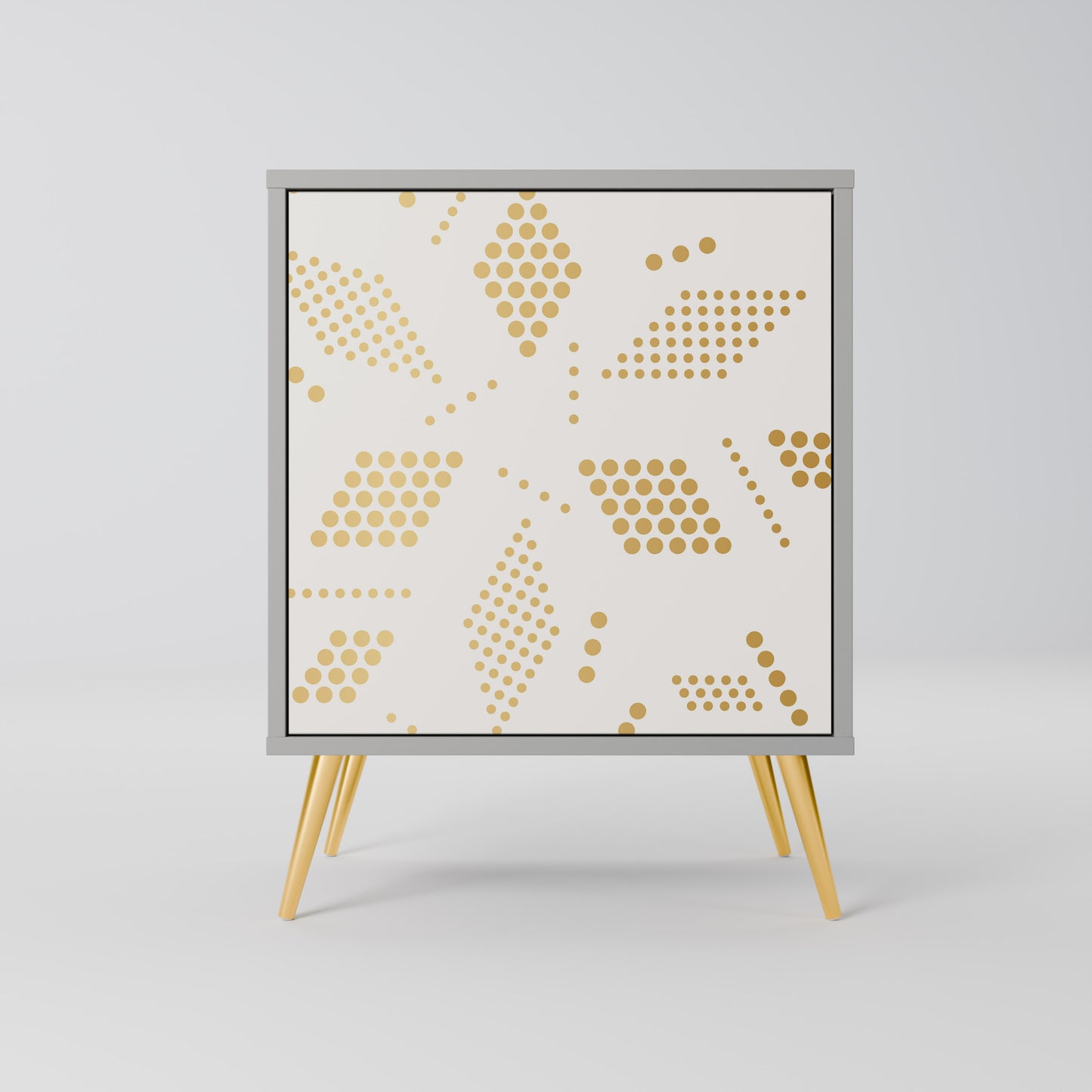 SPOTTED DAZE 1-Door Sideboard in Grey Finish