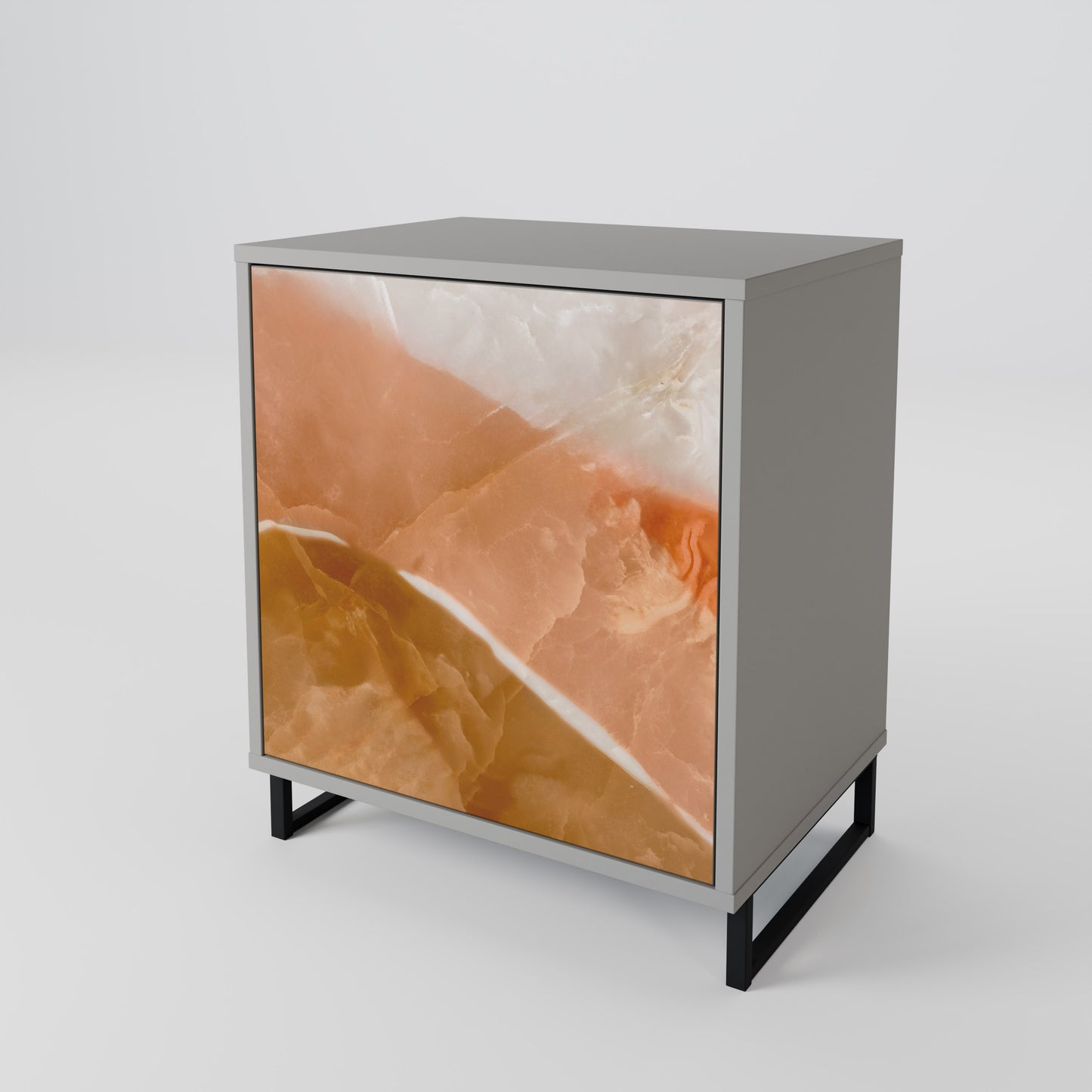 SANDHILLS SPLENDOUR 1-Door Sideboard in Grey Finish