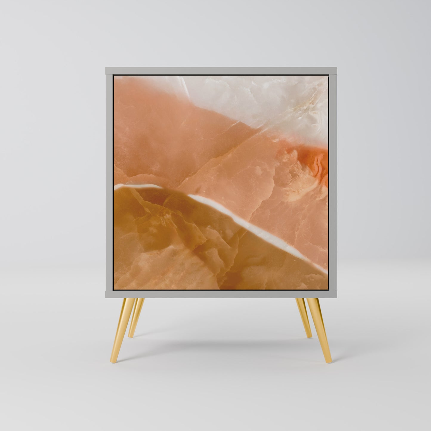 SANDHILLS SPLENDOUR 1-Door Sideboard in Grey Finish