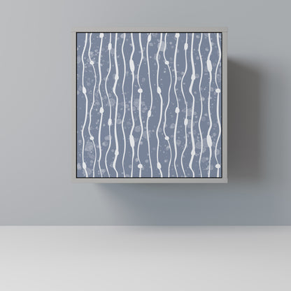 GRAPHITE RAIN 1-Door Sideboard in Grey Finish