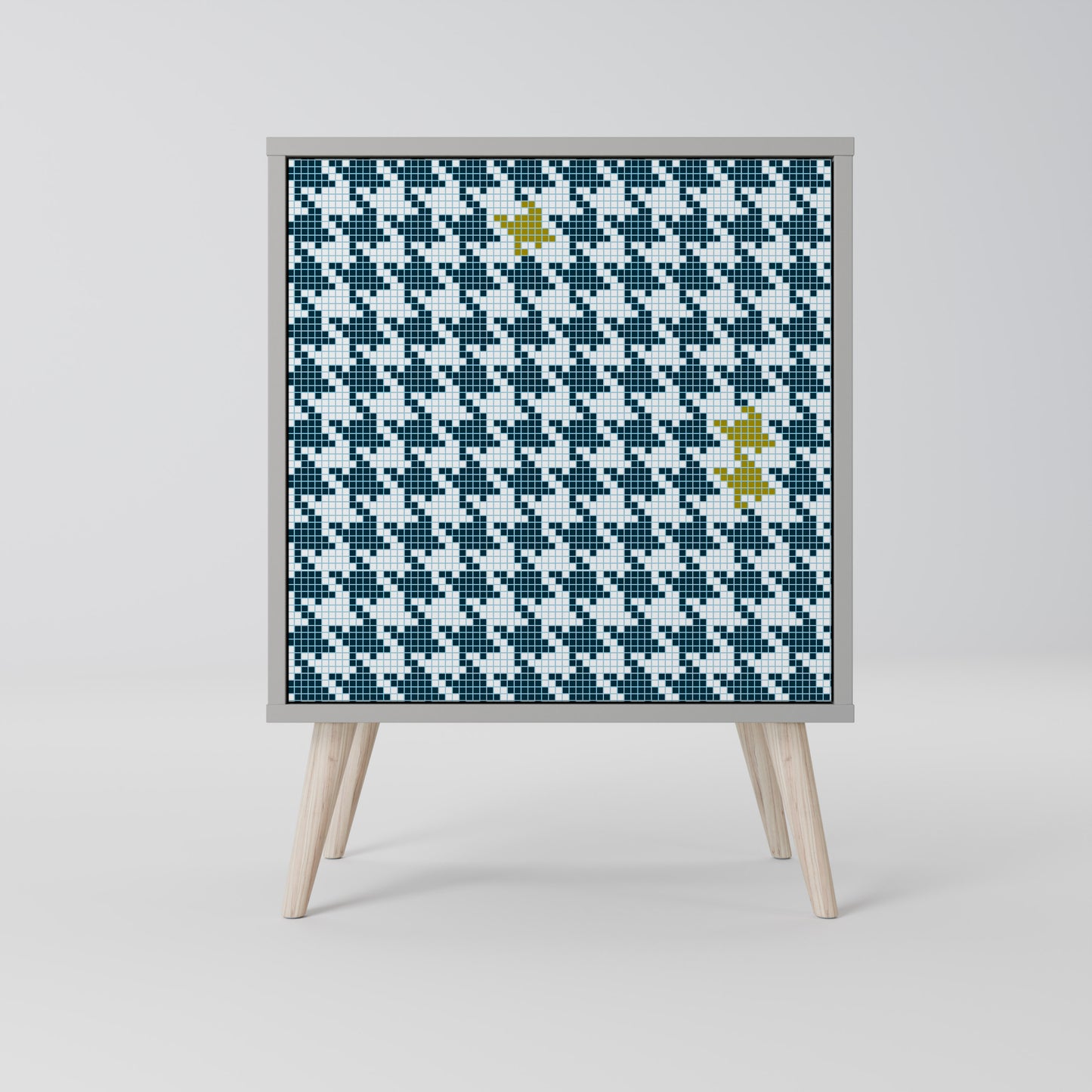 OUT OF CONTEXT 1-Door Sideboard in Grey Finish