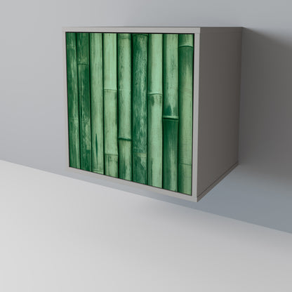 NATURAL GREEN 1-Door Sideboard in Grey Finish