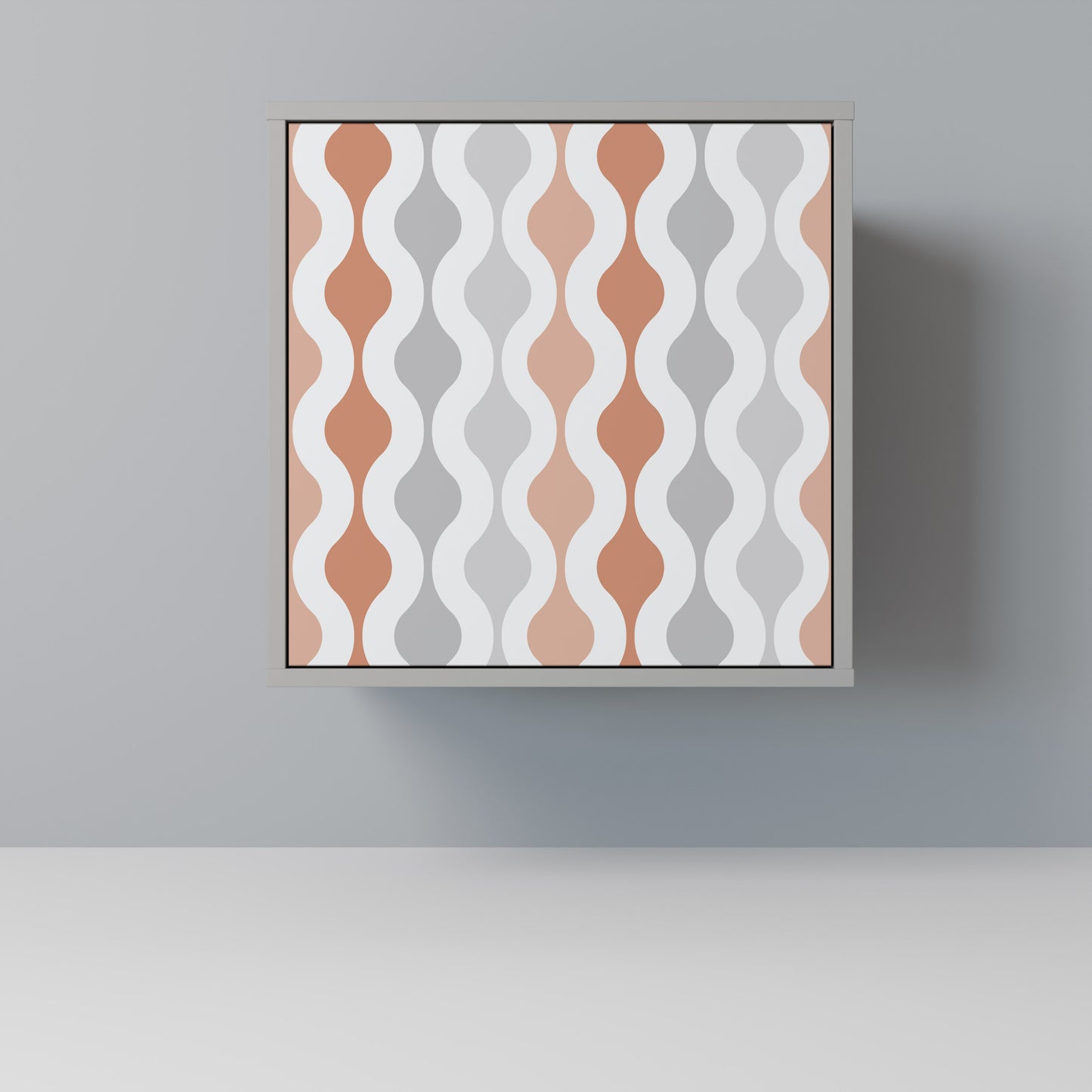 HAZY NOSTALGIA 1-Door Sideboard in Grey Finish