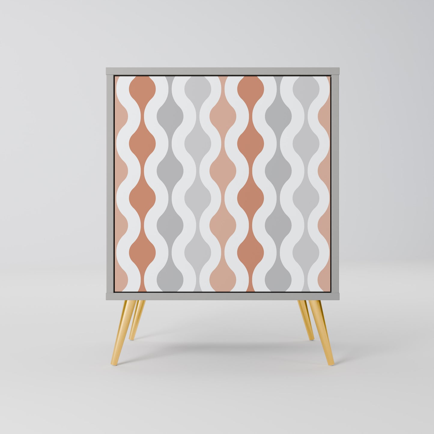 HAZY NOSTALGIA 1-Door Sideboard in Grey Finish