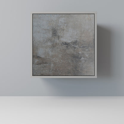 CONCRETE WALL 1-Door Sideboard in Grey Finish