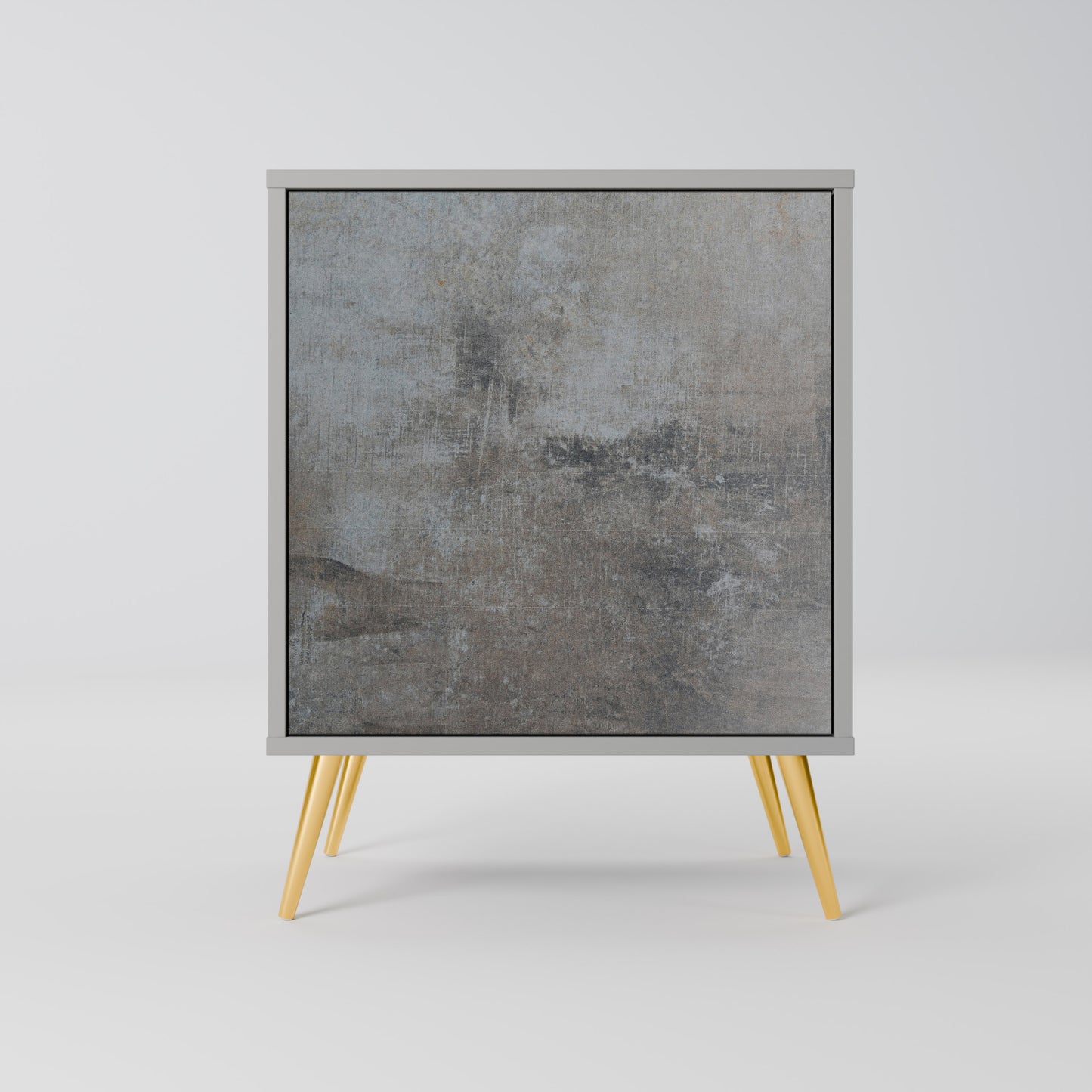 CONCRETE WALL 1-Door Sideboard in Grey Finish