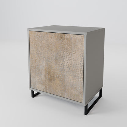 ERRORE SCHERMO Credenza a 1 anta con finitura grigia