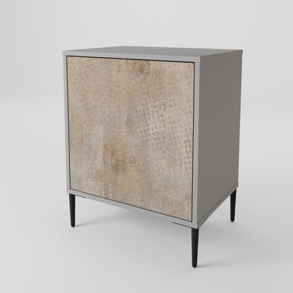 ERRORE SCHERMO Credenza a 1 anta con finitura grigia